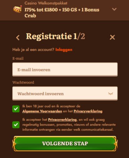 Registreren bij wild robin Nederland