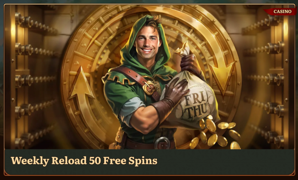Free spins bonussen Wild Robin Casino Nederlands