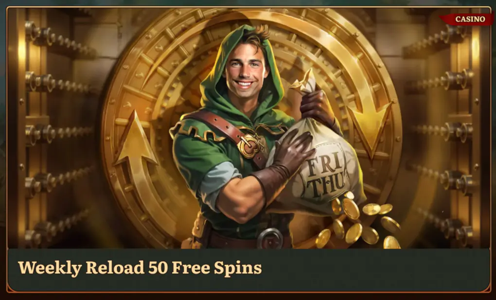 Free spins bonussen Wild Robin Casino Nederlands