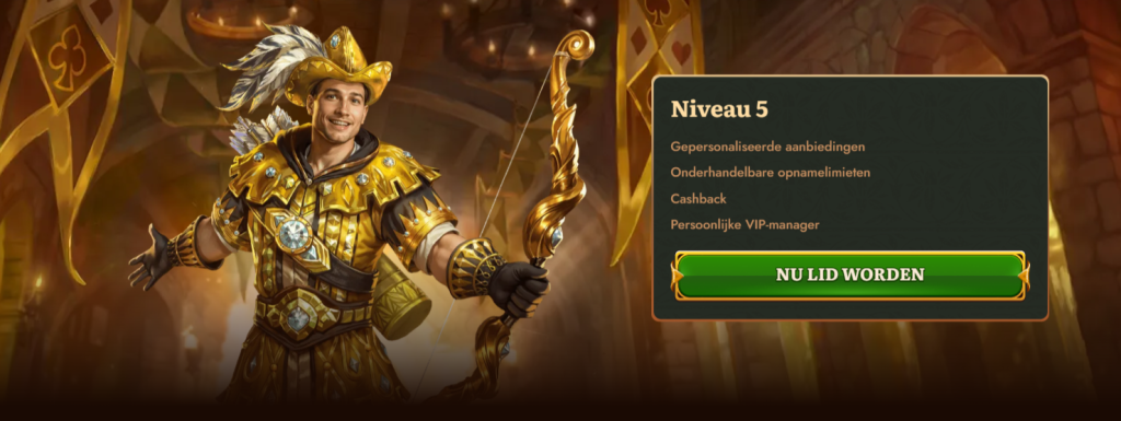 Ons loyaliteitsprogramma en vip-beloningen Wild Robin Casino